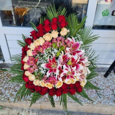 Ruba flower gift basket-a